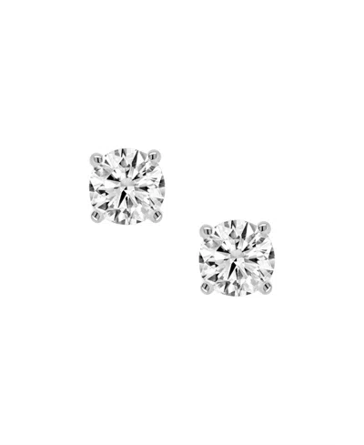 Macy's Diamond Stud Earrings (7/8 Ct. T.w.) In 14k White Gold In Metallic