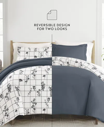 Ienjoy Home Ultra Soft Reversible 2-pc. Duvet Cover Set, Twin/twin Xl In White