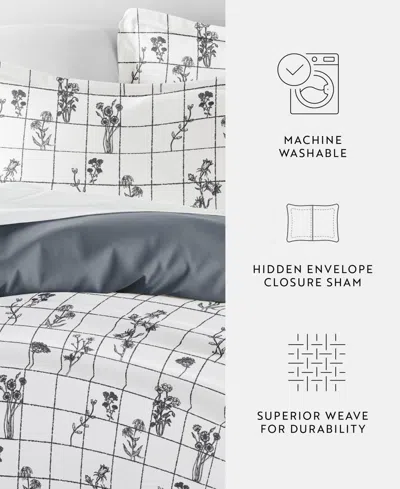 Ienjoy Home Ultra Soft Reversible 2-pc. Duvet Cover Set, Twin/twin Xl In White