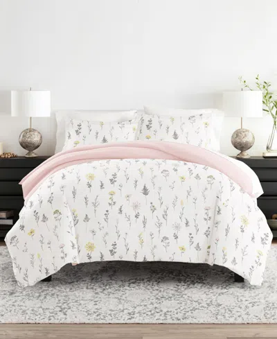 Ienjoy Home Ultra Soft Reversible 2-pc. Duvet Cover Set, Twin/twin Xl In Multi