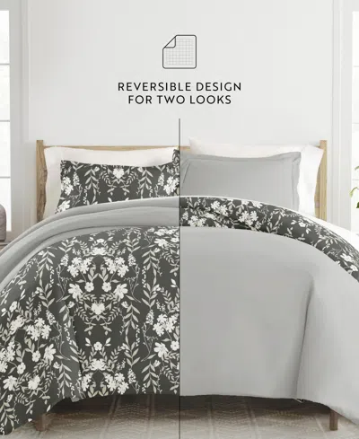Ienjoy Home Ultra Soft Reversible 2-pc. Duvet Cover Set, Twin/twin Xl In Multi