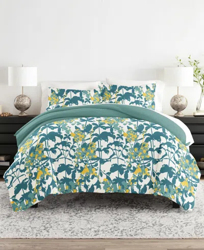 Ienjoy Home Utra Soft Reversible 3-pc. Duvet Cover Set, King In Green