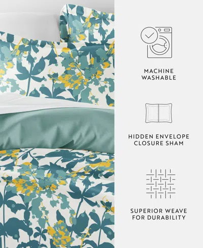 Ienjoy Home Utra Soft Reversible 3-pc. Duvet Cover Set, King In Green