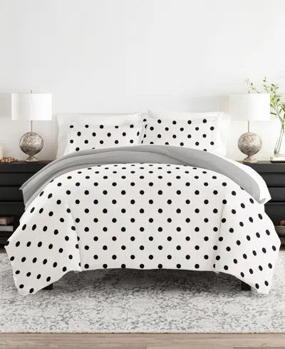 Ienjoy Home Utra Soft Reversible 3-pc. Duvet Cover Set, Queen In White