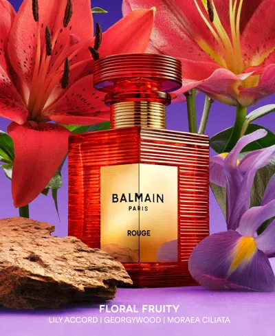 Balmain Rouge Eau De Parfum, 50 ml In Transparent