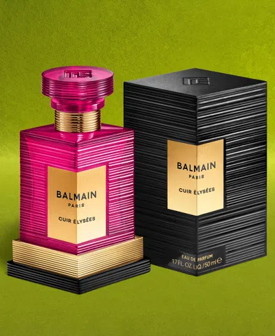 Balmain Cuir Élysées Eau De Parfum, 1.7 Oz. In Transparent