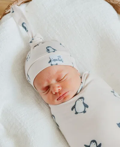 Copper Pearl Baby Boys And Girls Penguins Top Knot Hat In Multi