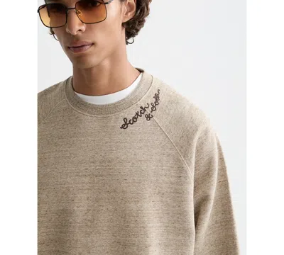 Scotch & Soda Men's Embroidered Long-sleeve Sweatshirt In Neutral