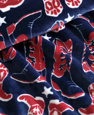 Wrangler Americana Printed Ultra Soft Plush Fleece Throw, 50" X 70" In Multi