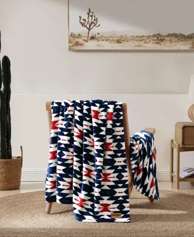 Wrangler Americana Printed Ultra Soft Plush Fleece Throw, 50" X 70" In Multi