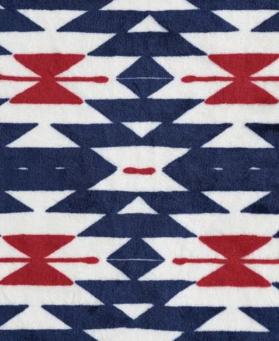 Wrangler Americana Printed Ultra Soft Plush Fleece Throw, 50" X 70" In Multi