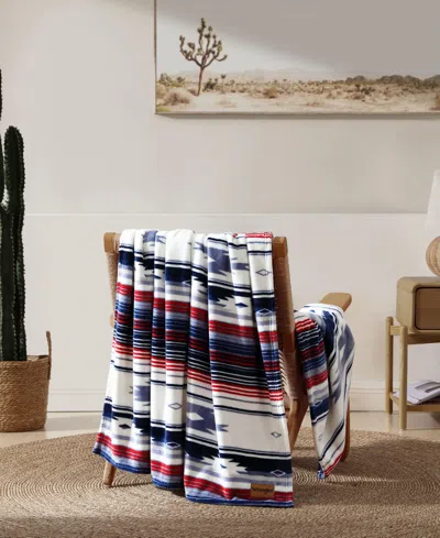 Wrangler Americana Printed Ultra Soft Plush Fleece Throw, 50" X 70" In Multi