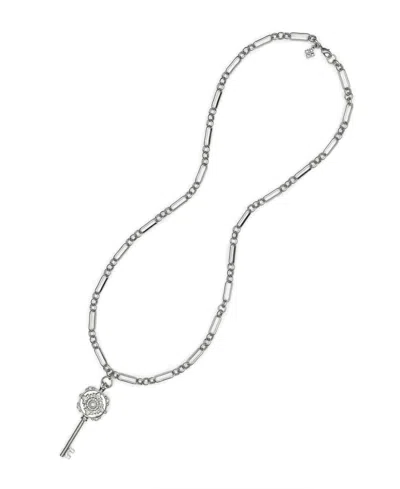 Patricia Nash Byzantine Collection Long Key Pendant Necklace In Metallic