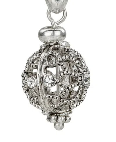 Patricia Nash Silver Plated Bead Drop Earrings In Metallic