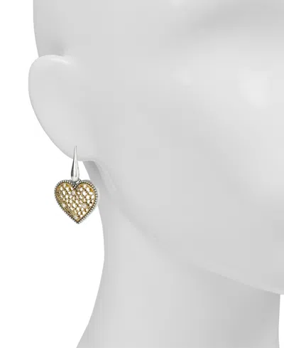 Patricia Nash Heart Drop Earrings In Metallic