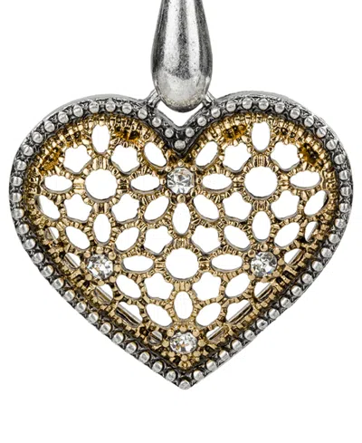 Patricia Nash Heart Drop Earrings In Metallic