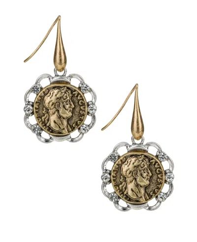 Patricia Nash Gold Plated Coin Drop Earrings In Gold