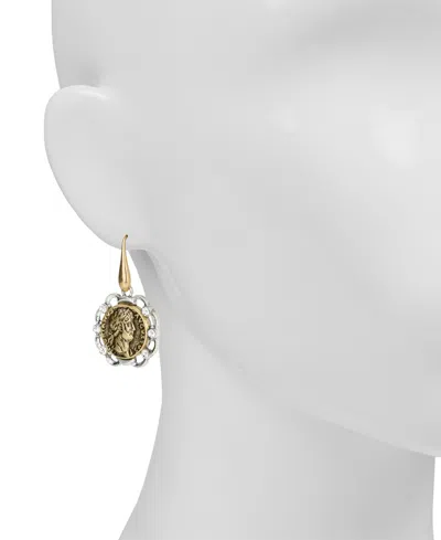Patricia Nash Gold Plated Coin Drop Earrings In Gold