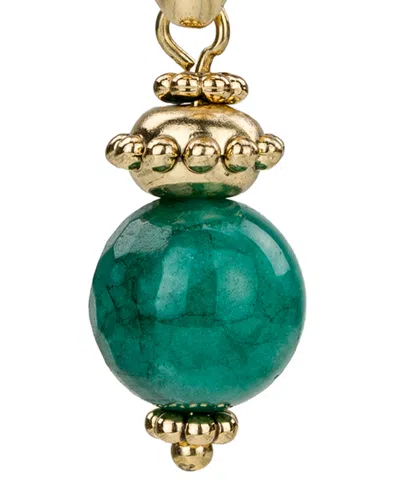 Patricia Nash Gold Plated Beaded Drop Earrings In Gold