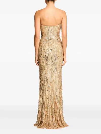 Jenny Packham Sequin-embellished Strapless Euphoria Dress In Multi