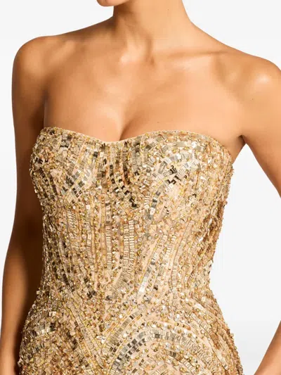 Jenny Packham Sequin-embellished Strapless Euphoria Dress In Multi