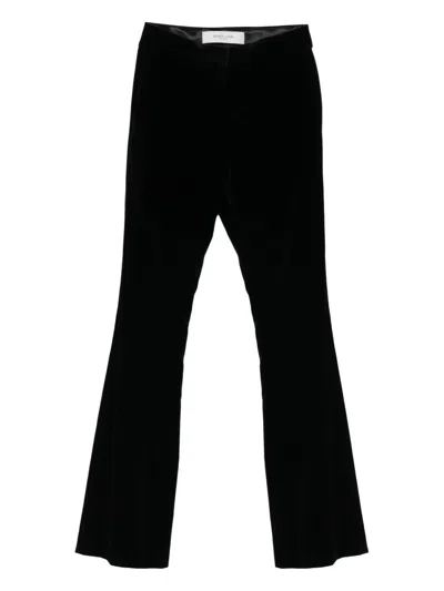 Golden Goose Journey Slight Votton Flared Trousers In Black