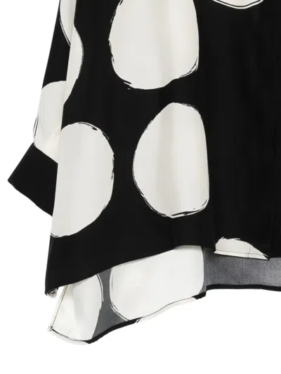 Gianluca Capannolo Mina Shirt Shirt In Black Silk In Multi