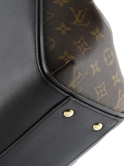 Pre-owned Louis Vuitton Kimono Handbag Monogram Canvas And Leather Mm Tote Bag In Brown