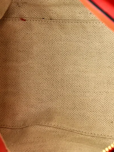 Pre-owned Loewe Puzzle Bag Leather Medium Shoulder Bag In Red