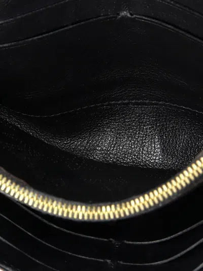 Pre-owned Louis Vuitton Iris Wallet Mahina Leather Small Wallets In Black