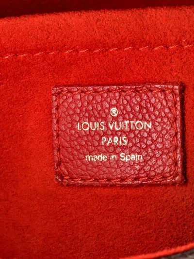 Pre-owned Louis Vuitton Saint Placide Handbag Monogram Canvas And Leather Shoulder Bag In Brown