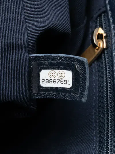 Pre-owned Chanel 2019 Medium Lambskin 19 Flap Satchel In Blue