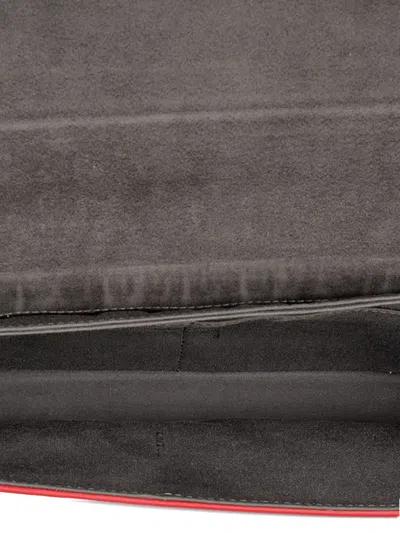 Pre-owned Fendi 2000-2010 Leather 3baguette Shoulder Bag In Red