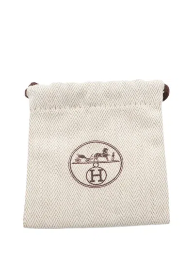 Pre-owned Hermes 2021 Canvas Cityslide Belt Bag In Brown