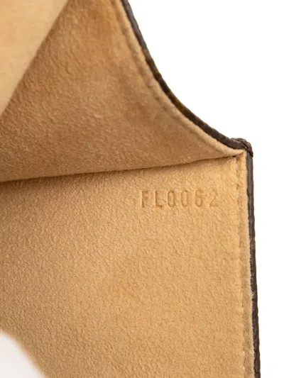 Pre-owned Louis Vuitton 2002 Monogram Pochette Florentine Belt Bag In Brown