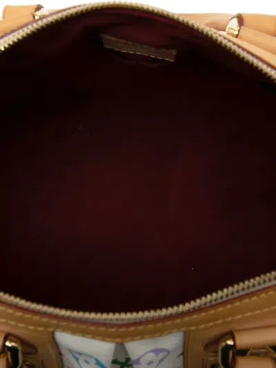 Pre-owned Louis Vuitton 2003-2015 Monogram Multicolore Courtney Mm Satchel In White