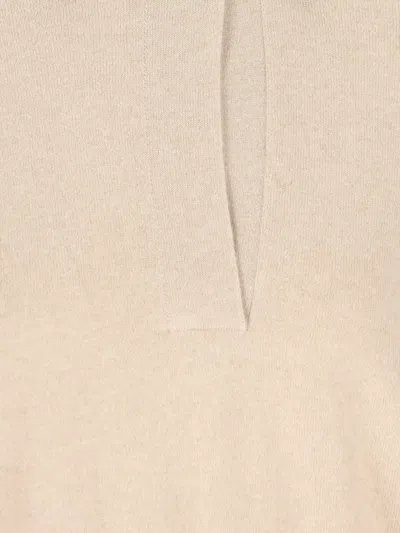 Loro Piana Ribbed Polo Shirt In Neutral
