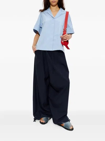 Jil Sander Short-sleeve Shirt In Blue