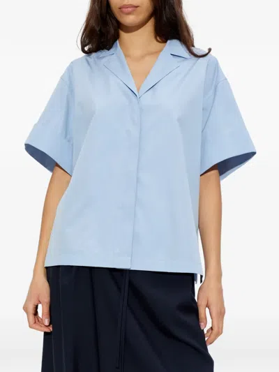 Jil Sander Short-sleeve Shirt In Blue