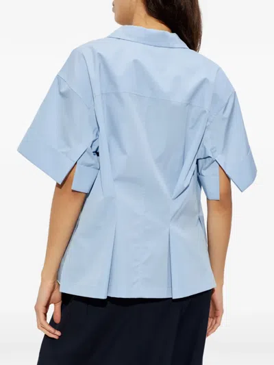 Jil Sander Short-sleeve Shirt In Blue