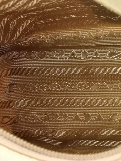 Pre-owned Prada Re-edition 2000 Tessuto Mini Hobo Bag In Neutral