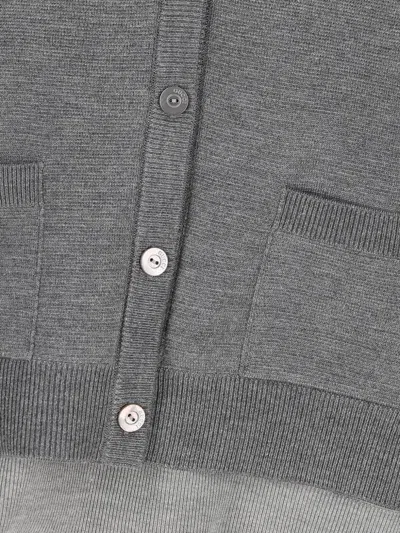 Gucci Waistcoat-effect Cardigan In Gray