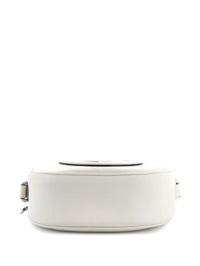 Pre-owned Gucci Blondie Nm Camera Shoulder Bag Diagonal Quilted Leather Small Crossbody Bag In White