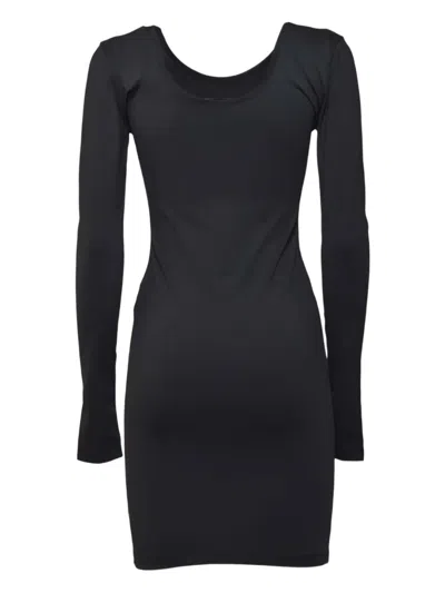 Fiorucci Angels-patch Mini Dress In Black