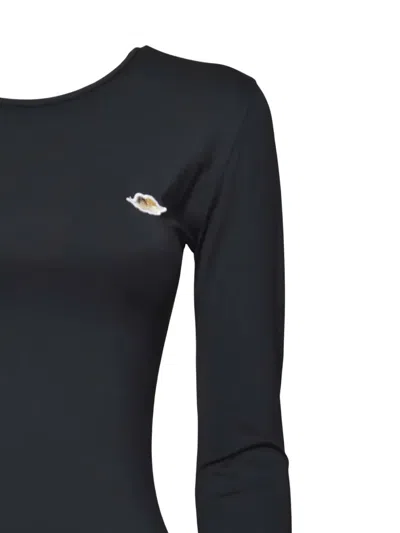 Fiorucci Angels-patch Mini Dress In Black