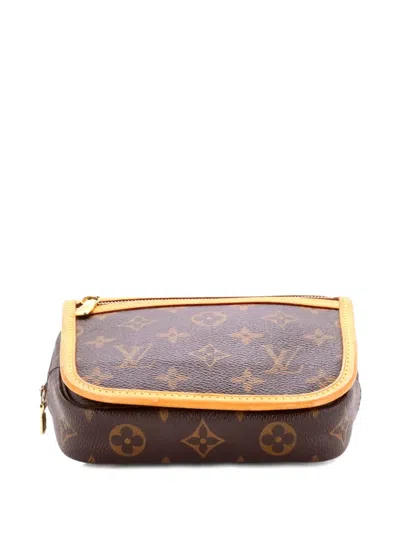Pre-owned Louis Vuitton Bosphore Waist Bag Monogram Canvas Belt Bag In Brown