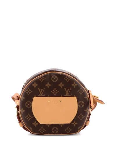 Pre-owned Louis Vuitton Boite Chapeau Souple Bag Monogram Canvas Mm Shoulder Bag In Brown