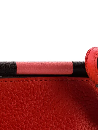 Pre-owned Hermes Saut Bag Clemence 25 Shoulder Bag In Red