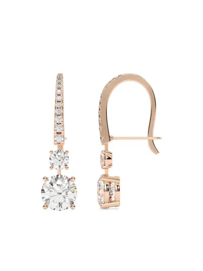 Tilla 14k Rose Gold Dangling Earrings In Metallic