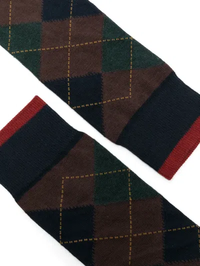 In The Box Argyle Socks In Brown